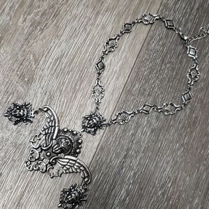 Gothic Royalty Dark Angel Necklace
